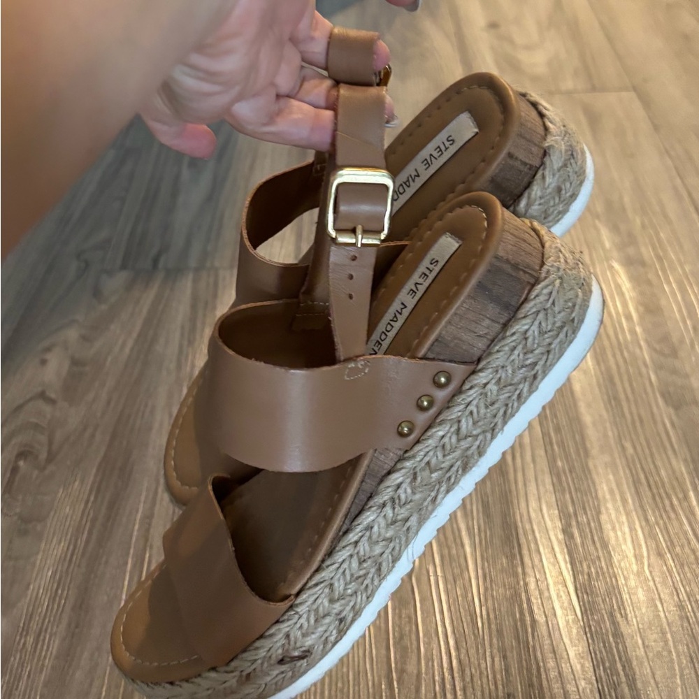 Steve Madden Cici Women's Espadrille Wedge Buckle Sandals - Size 9 - Picture 8 of 10